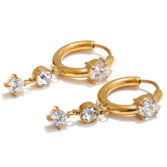 VIVANA CZ DANGLE EARRINGS