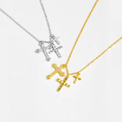 STERLING SILVER CROSS NECKLACE