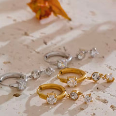 VIVANA CZ DANGLE EARRINGS