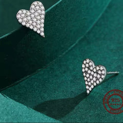 NOVA STERLING SILVER HEART EARRINGS