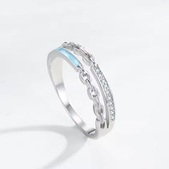 NORCISE CHAINLINK ENAMEL RING