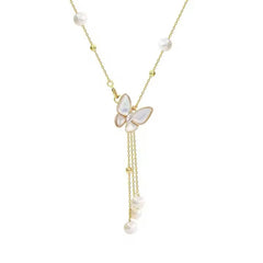 CHIARA BUTTERFLY LARIAT NECKLACE