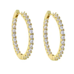 JACINTA STERLING SILVER PAVE EARRINGS