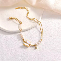 ELYNA DUO MOTHER OF PEARL BUTTERFLY BRACELET