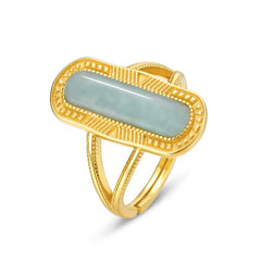 JULIA AMAZONITE STERLING SILVER RING