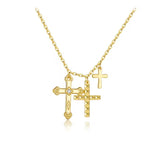 STERLING SILVER CROSS NECKLACE
