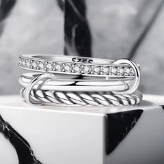 STERLING SILVER STACK RING