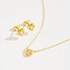 MAISY STERLING SILVER DAINTY HEART NECKLACE