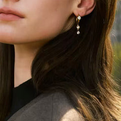 VIVANA CZ DANGLE EARRINGS
