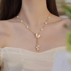 CHIARA BUTTERFLY LARIAT NECKLACE