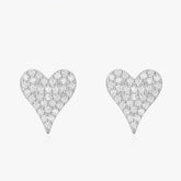 NOVA STERLING SILVER HEART EARRINGS