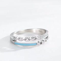 NORCISE CHAINLINK ENAMEL RING