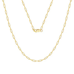 LIDA DAINTY PAPERCLIP STERLING SILVER NECKLACE