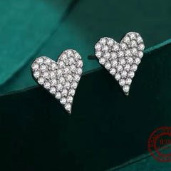 NOVA STERLING SILVER HEART EARRINGS