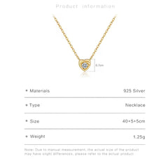 MAISY STERLING SILVER DAINTY HEART NECKLACE