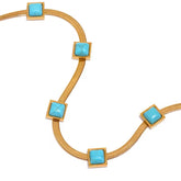 MARGOT TURQUOISE HERRINGBONE NECKLACE