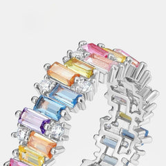 SCARLETT STERLING SILVER MULTI COLOR RING