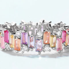 SCARLETT STERLING SILVER MULTI COLOR RING