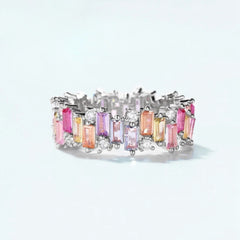 SCARLETT STERLING SILVER MULTI COLOR RING