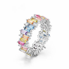 SCARLETT STERLING SILVER MULTI COLOR RING