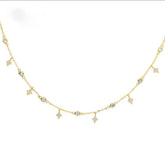 LYRA STERLING SILVER PAVE PENDENT NECKLACE