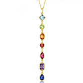 GWEN GOLD MULTI COLOR NECKLACE
