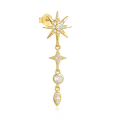 MIRABELLA CZ STAR DROP EARRINGS