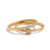 REA STACKABLE DIAMOND RING