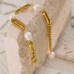LINK FRESHWATER PEARL BRACELET