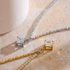 LYA CZ TENNIS NECKLACE