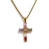 BLING CROSS NECKLACE