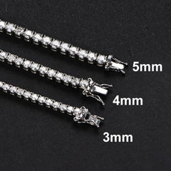 JAMIE LEE STERLING SILVER MOISSANITE TENNIS BRACELET