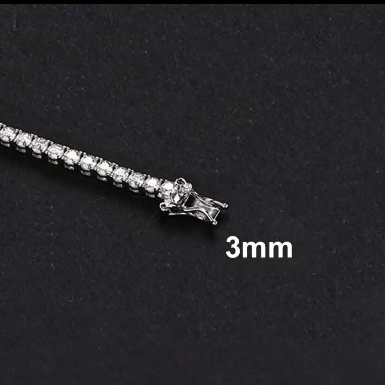 JAMIE LEE STERLING SILVER MOISSANITE TENNIS BRACELET