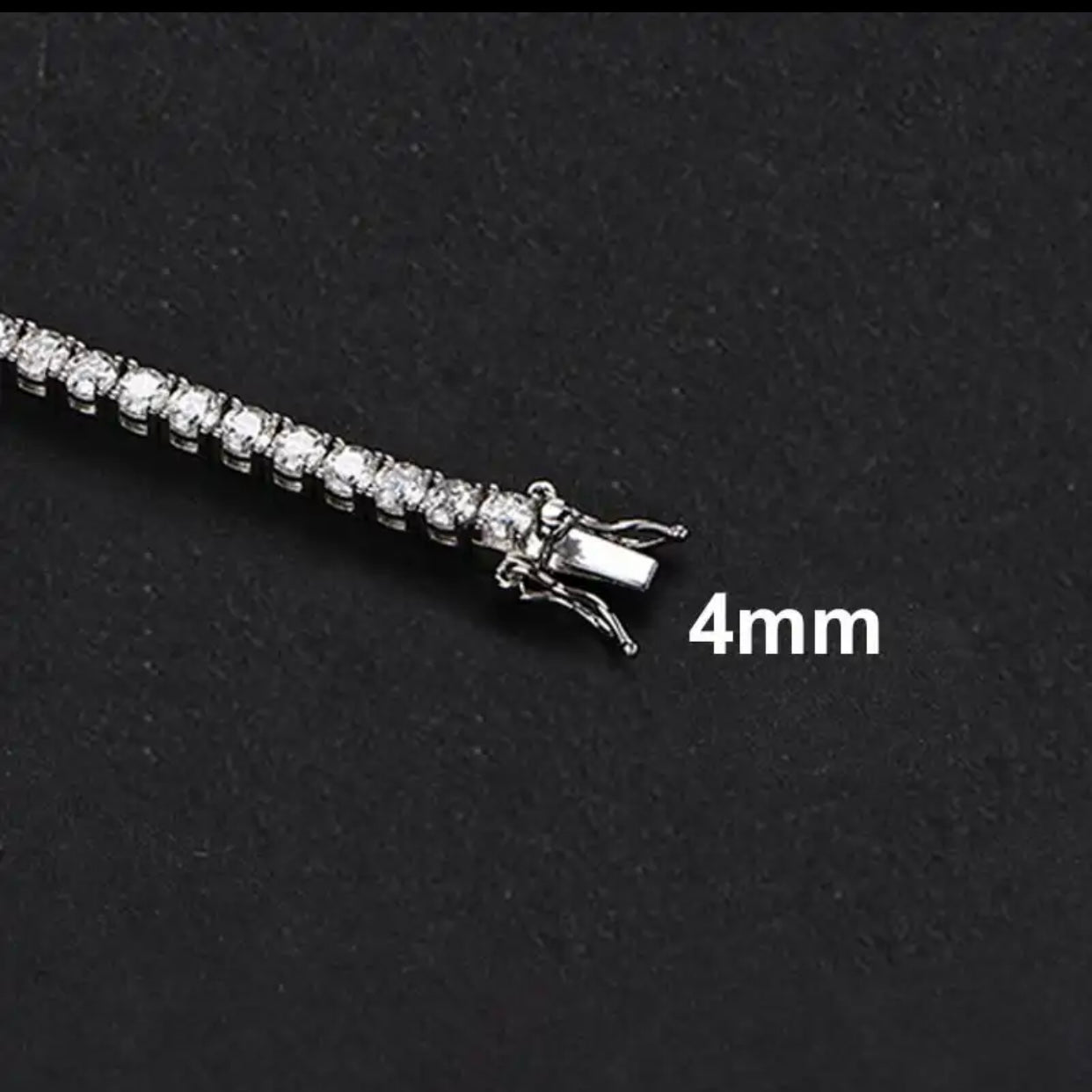 JAMIE LEE STERLING SILVER MOISSANITE TENNIS BRACELET