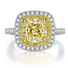 GRACIE STERLING SILVER YELLOW HIGH CARBON RING