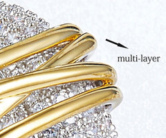 LAYA STERLING SILVER PAVE BAND RING
