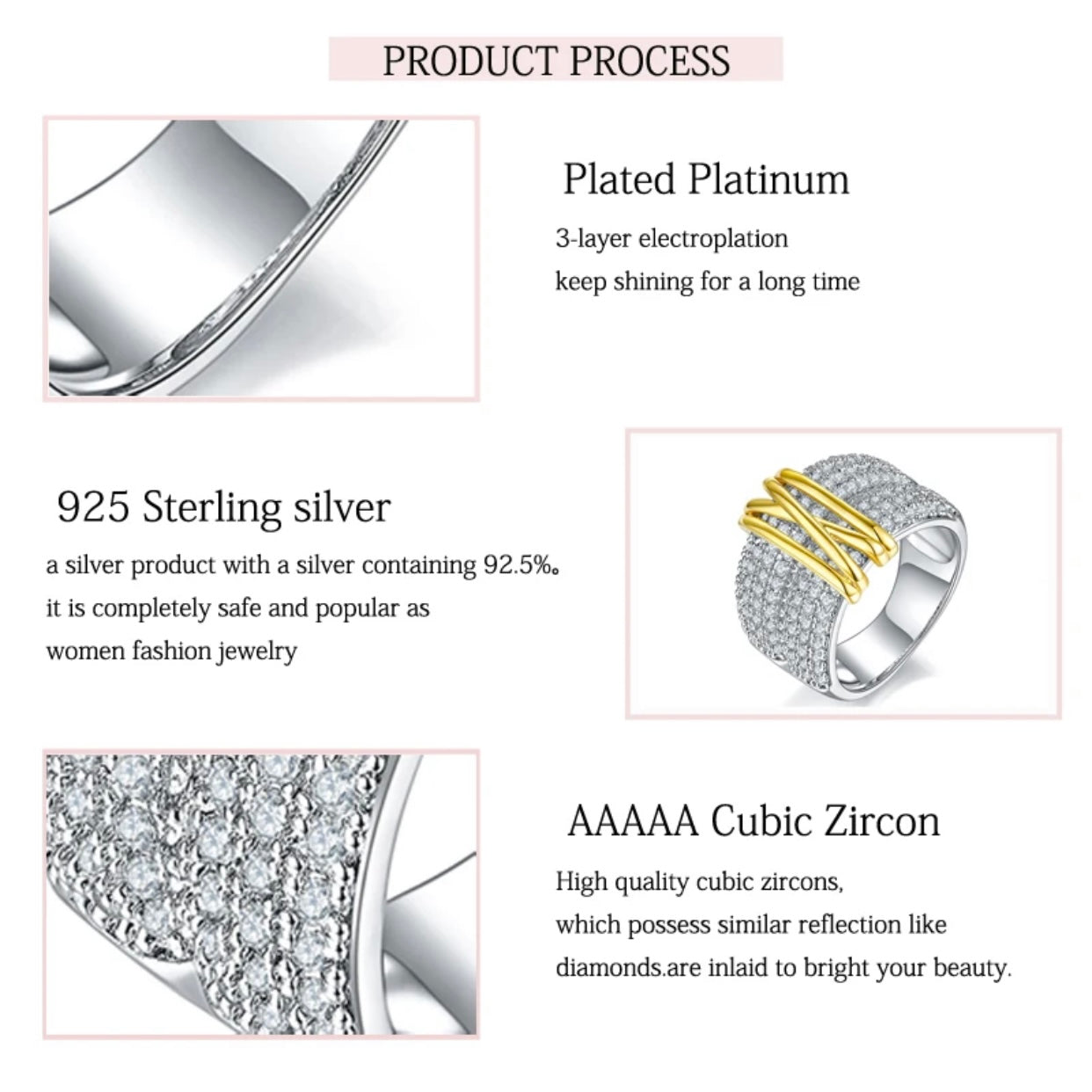 LAYA STERLING SILVER PAVE BAND RING