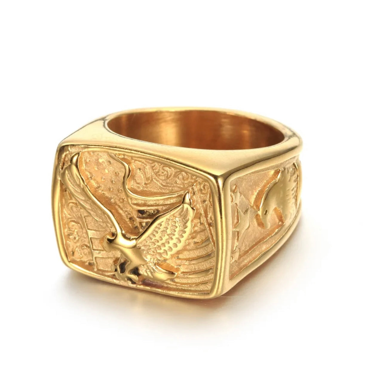 JACK TITANIUM STEEL EAGLE RING
