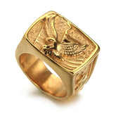 JACK TITANIUM STEEL EAGLE RING
