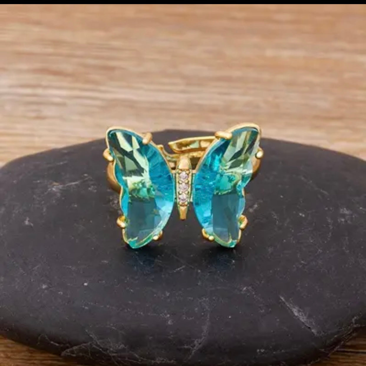 FARFALLA CRYSTAL BUTTERFLY RING