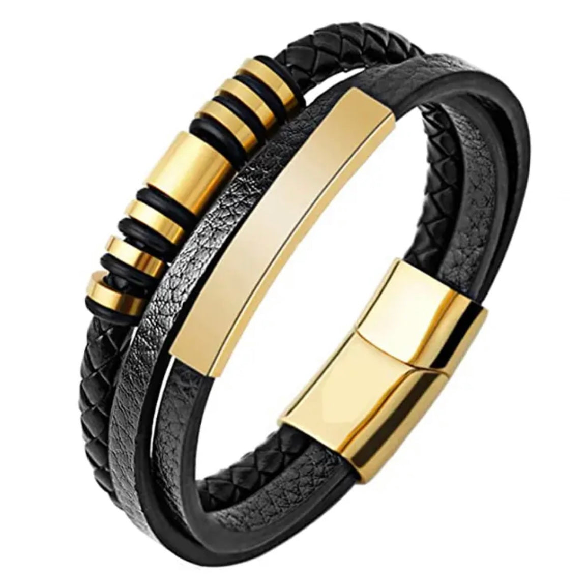 KINGSTON LEATHER TRIO BAND BRACELET