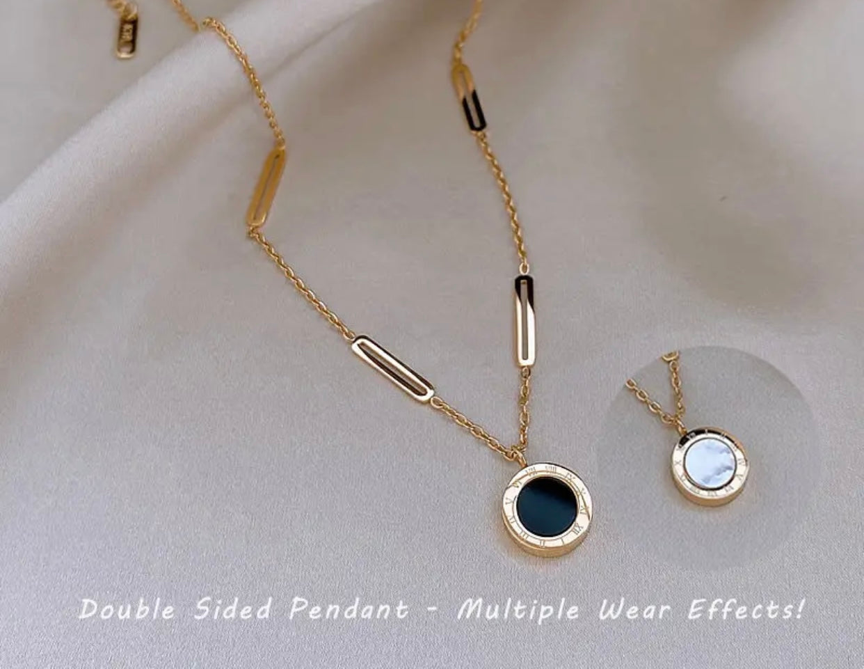 BELLA ROMAN NUMERAL LINK CHAIN NECKLACE
