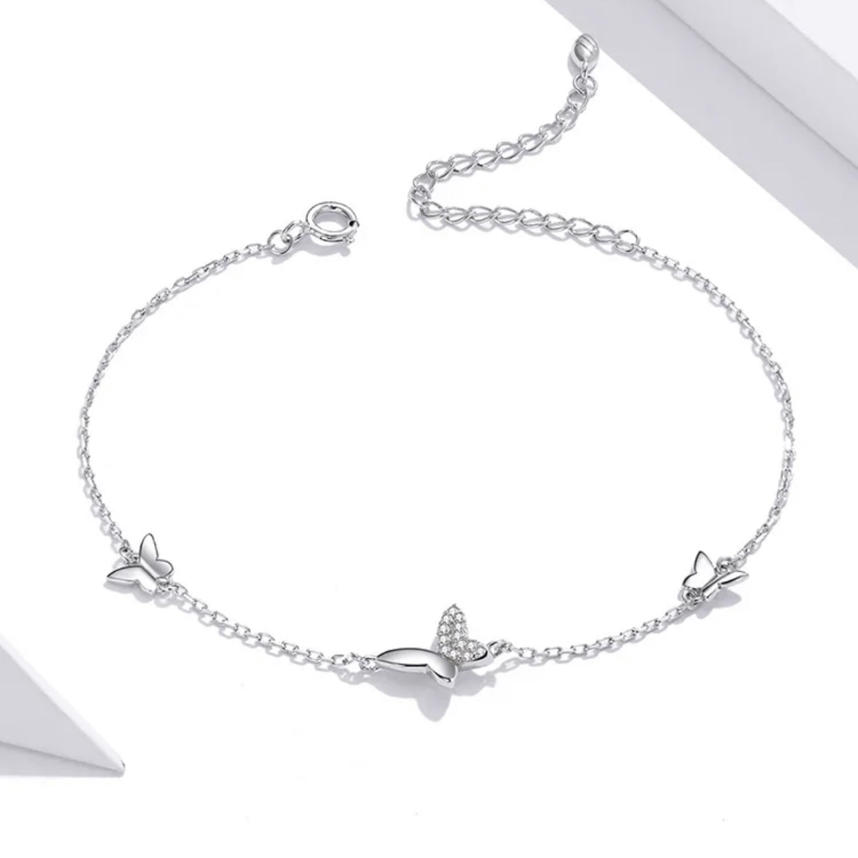 ELSIE STERLING SILVER BUTTERFLY BRACELET
