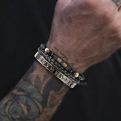 MALCOLM ROMAN 3 PC HANDMADE BRACELET
