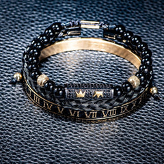 MALCOLM ROMAN 3 PC HANDMADE BRACELET