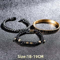 MALCOLM ROMAN 3 PC HANDMADE BRACELET