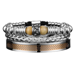 WES 3PC TITANIUM STEEL HANDMADE BRACELETS