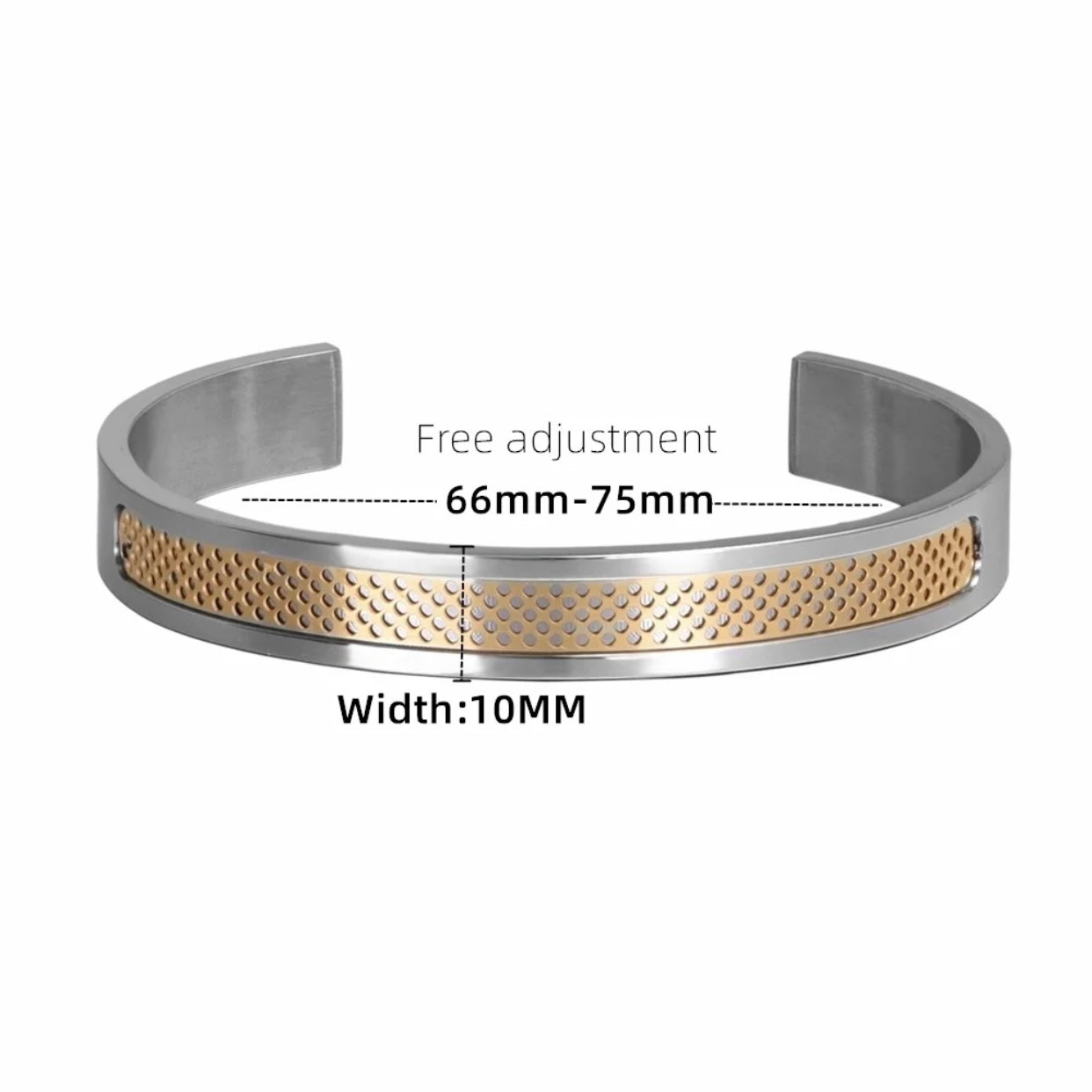 WES 3PC TITANIUM STEEL HANDMADE BRACELETS