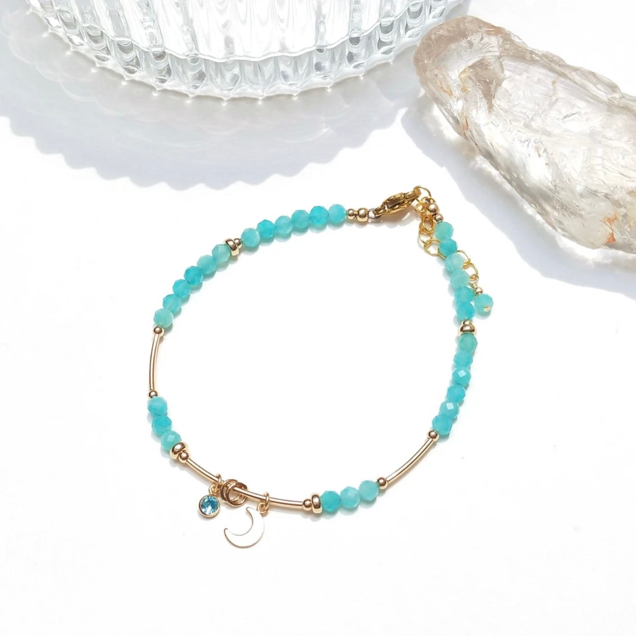 AMAZONITE NATURAL STONE BRACELET