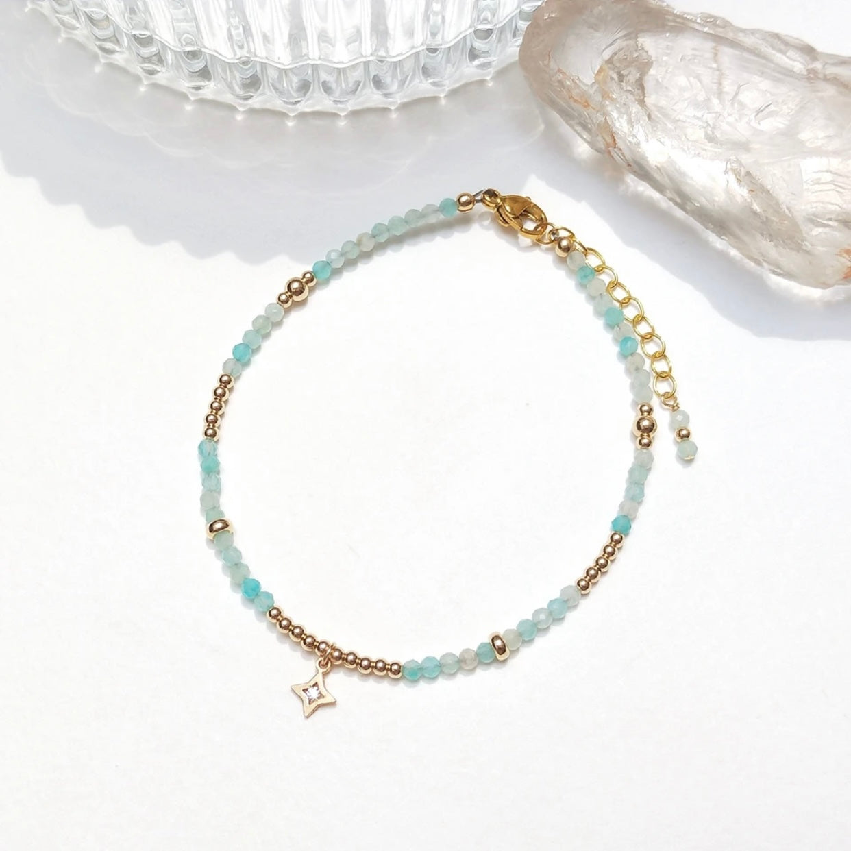 AMAZONITE NATURAL STONE BRACELET